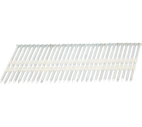 Изображение товара Реечный гвоздь MAINPACK 2,8/60 мм кольцевая накатка, на пластике, оцинк. MP-650127