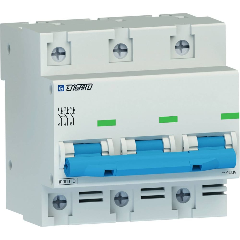 Изображение товара Автоматический выключатель Engard ВА47-100 3р C25 10кА для защиты электросетей