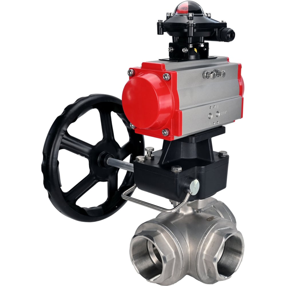 Изображение товара Шаровой кран DN.ru RP.SS316.200.MM.065 3-х ходовой для воды и пар высокого давления