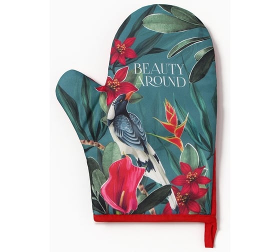 Изображение товара Варежка-прихватка Доляна Beauty 20x27см, 100% п/э 10425098