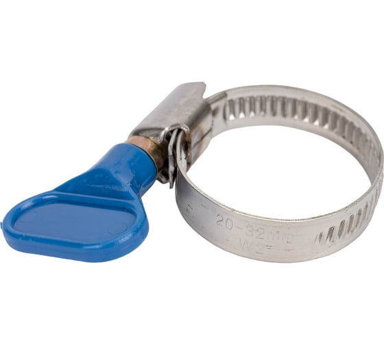 Изображение товара Хомут бабочка РОССНА 20х32 мм 1 1/4" нержавеющая сталь, винт, 5 шт. Р860689 DIY