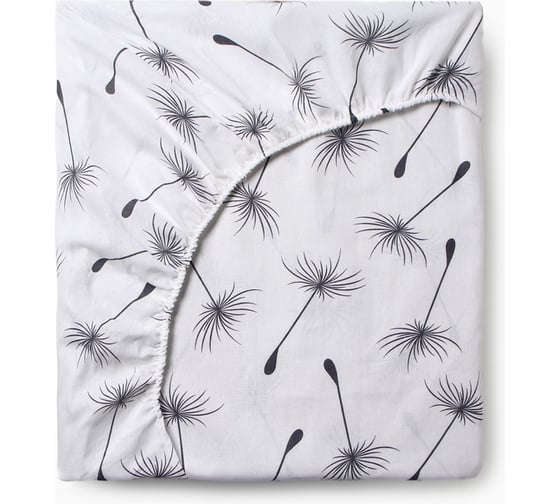 Изображение товара Простыня на резинке Этель Легкость ветра 160х200х25, 100% хлопок, бязь, 125г/м2 10801825