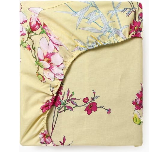 Изображение товара Простыня на резинке Этель Мелиса 180х200х25, 100% хлопок, бязь, 125г/м2 10801832