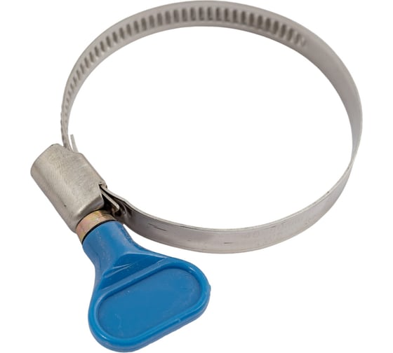 Изображение товара Хомут бабочка РОССНА 40х60 мм 2 3/8" нержавеющая сталь, винт, 5 шт. Р860699 DIY