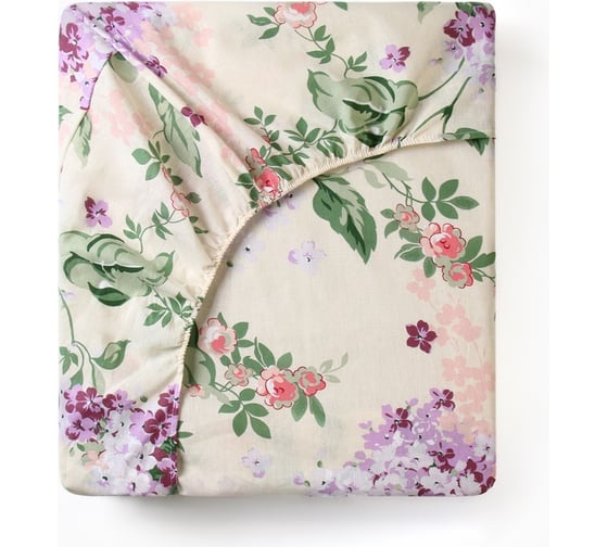 Изображение товара Простыня на резинке Этель Сирень 140х200х25 см, 100% хлопок, бязь, 125 гр/м2 10803697
