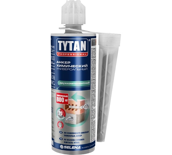 Изображение товара Анкер химический универсальный TYTAN PROFESSIONAL двухкомпонентный, EV-I 165 мл 270889