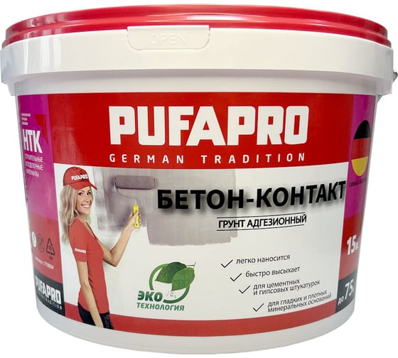 Изображение товара Бетон-контакт для внутренних работ PUFAPRO 10 кг 775054 М-морозостойкий 775011