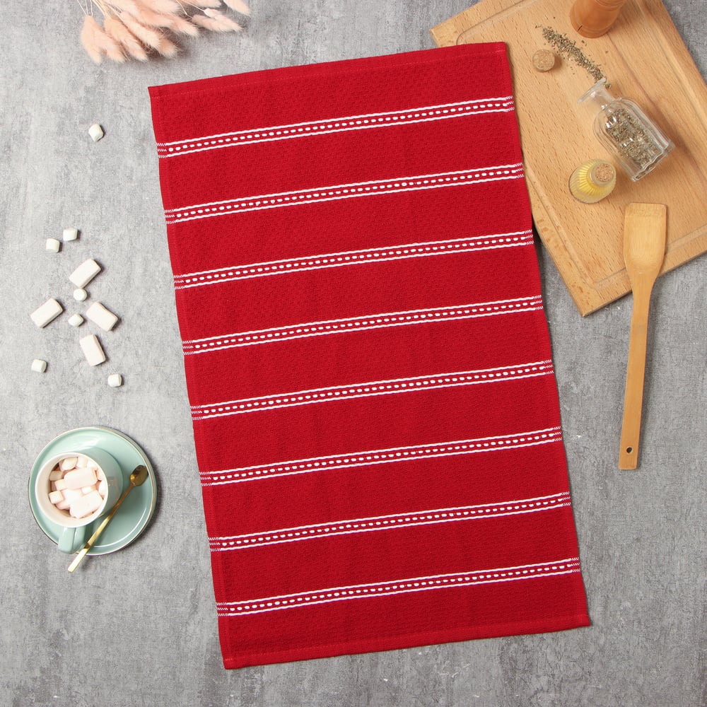 Изображение товара Полотенце Этель красный 38x63 см махра 100% хлопок