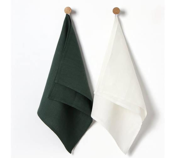 Изображение товара Набор кухонных полотенец Этель Home collection 40x70 2 шт,МИКС, 100% лен 10681464