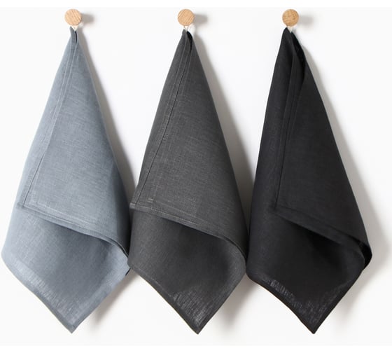 Изображение товара Набор кухонных полотенец Этель Minimalist design 40x70-3 шт, 100% лен 10353316
