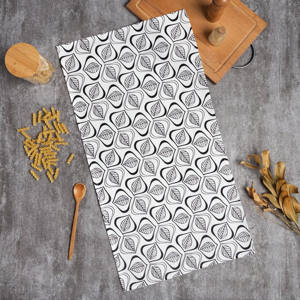 Изображение товара Полотенце Этель Leaves 40x73 см 100 хлопок саржа 190 г/кв.м