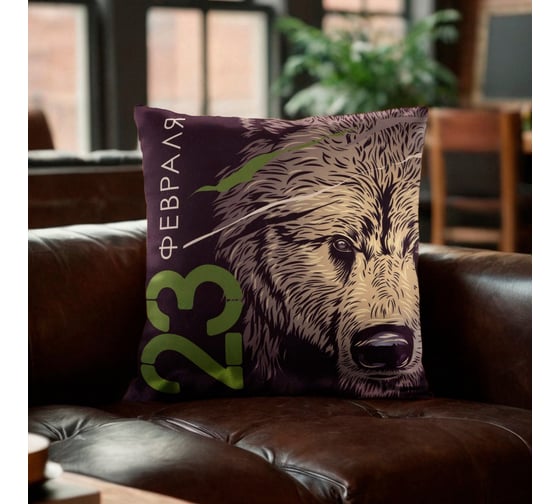 Изображение товара Наволочка декоративная Этель 23 февраля 40x40 см, 100% полиэстер 10808267