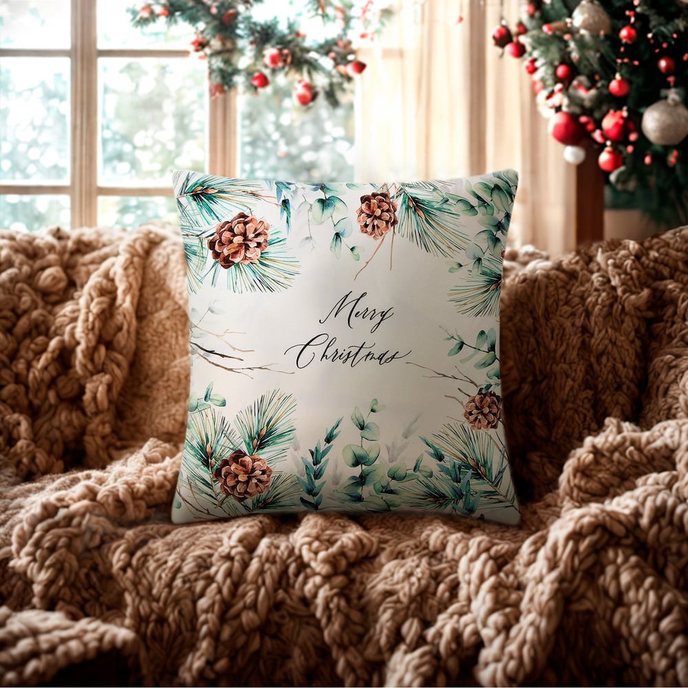 Изображение товара Чехол на подушку Этель Merry Christmas 40x40 см, 100% полиэстер, велюр 10401511