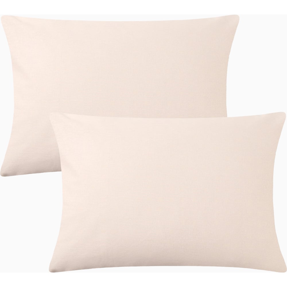 Изображение товара Комплект наволочек Этель 50x70 см хлопок бязь бежевый 2 шт