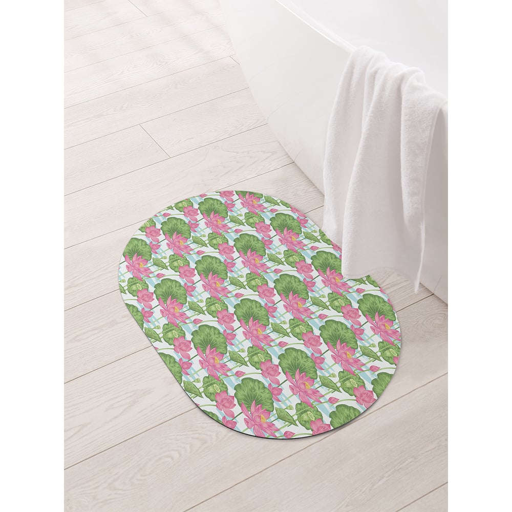 Изображение товара Коврик для ванной и туалета JOYARTY Кувшинки в пруду 58x38 см