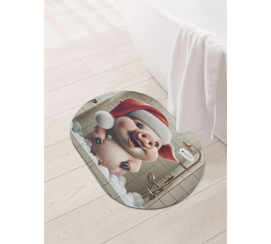 Изображение товара Коврик для ванной Подготовка к празднику 58x38 см, sbm_sd3875_58x38