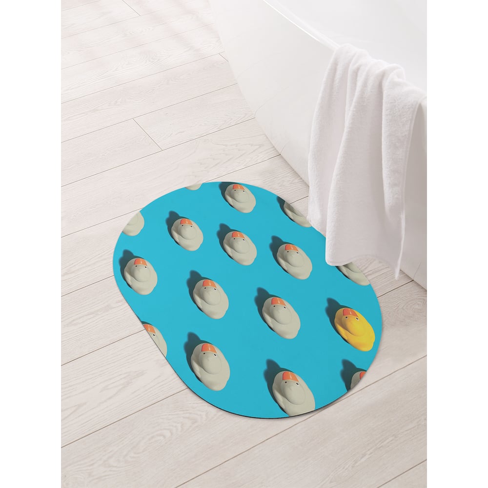 Изображение товара Коврик для ванной и туалета JOYARTY Море уточек 58x38 см, противоскользящее