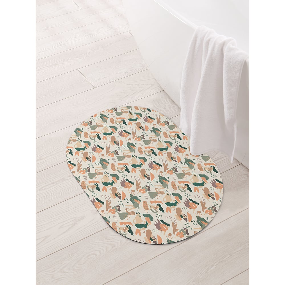 Изображение товара Коврик для ванной и туалета JOYARTY Вдохновение 58x38 см, противоскользящее, художественная печать