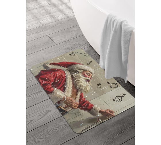 Изображение товара Коврик для ванной и туалета JOYARTY Звонкая песня 58x38 см, sbmrec_sd3999_58x38