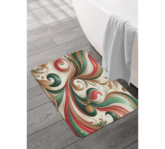 Изображение товара Коврик для ванной и туалета JOYARTY Красочная роспись 58x38 см, sbmrec_sd3923_58x38