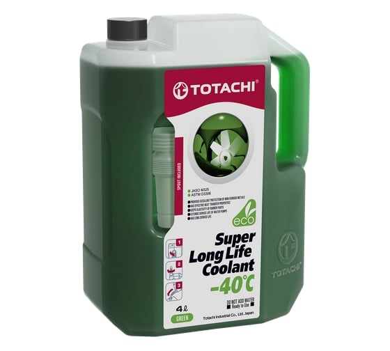 Изображение товара Охлаждающая жидкость TOTACHI SUPER LLC Green -40C, 4 л 41604