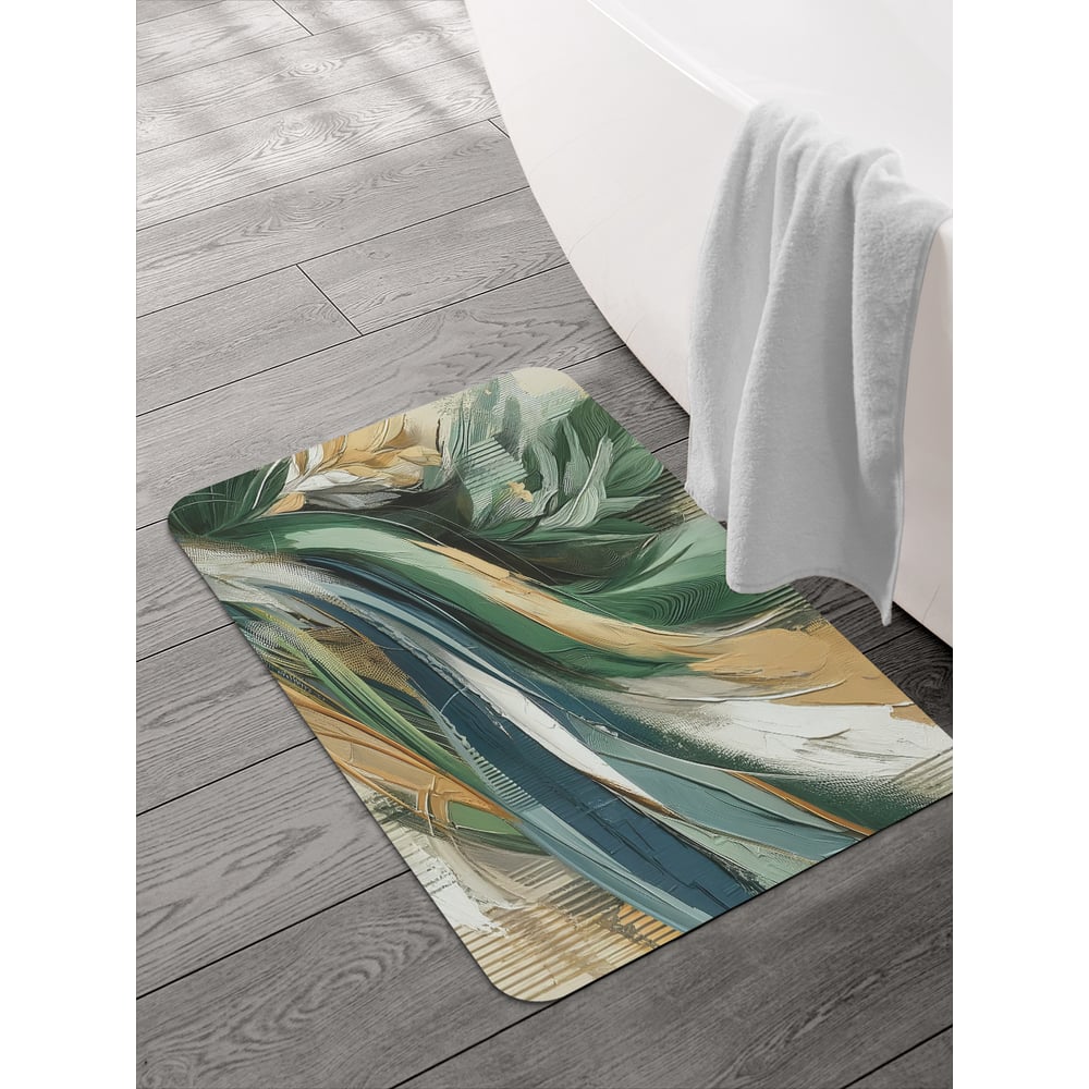 Изображение товара Коврик для ванной и туалета JOYARTY 58x38 см с ярким акварельным рисунком