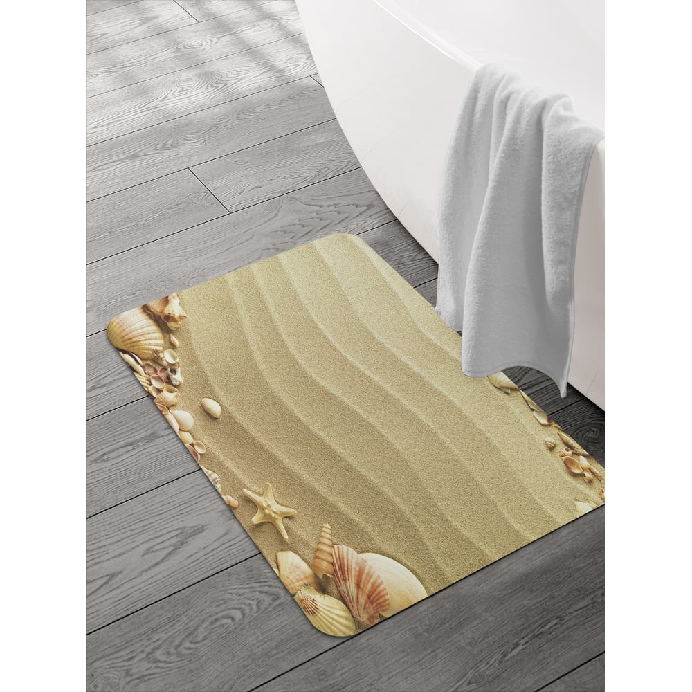 Изображение товара JOYARTY Коврик для ванной комнаты sbmrec_2792 58x38 см морская тематика