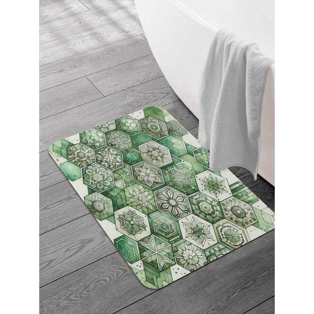 Изображение товара Коврик для ванной JOYARTY Восточная плитка 58x38 см устойчивый противоскольжения