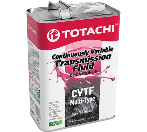 Изображение товара Трансмиссионное масло TOTACHI ATF CVT MULTI-TYPE 4л 20504
