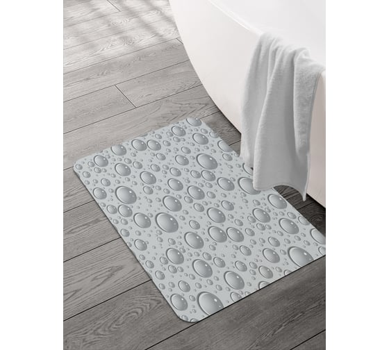 Изображение товара Коврик для ванной и туалета JOYARTY Воздушные пузыри 58x38 см sbmrec_18018_58x38