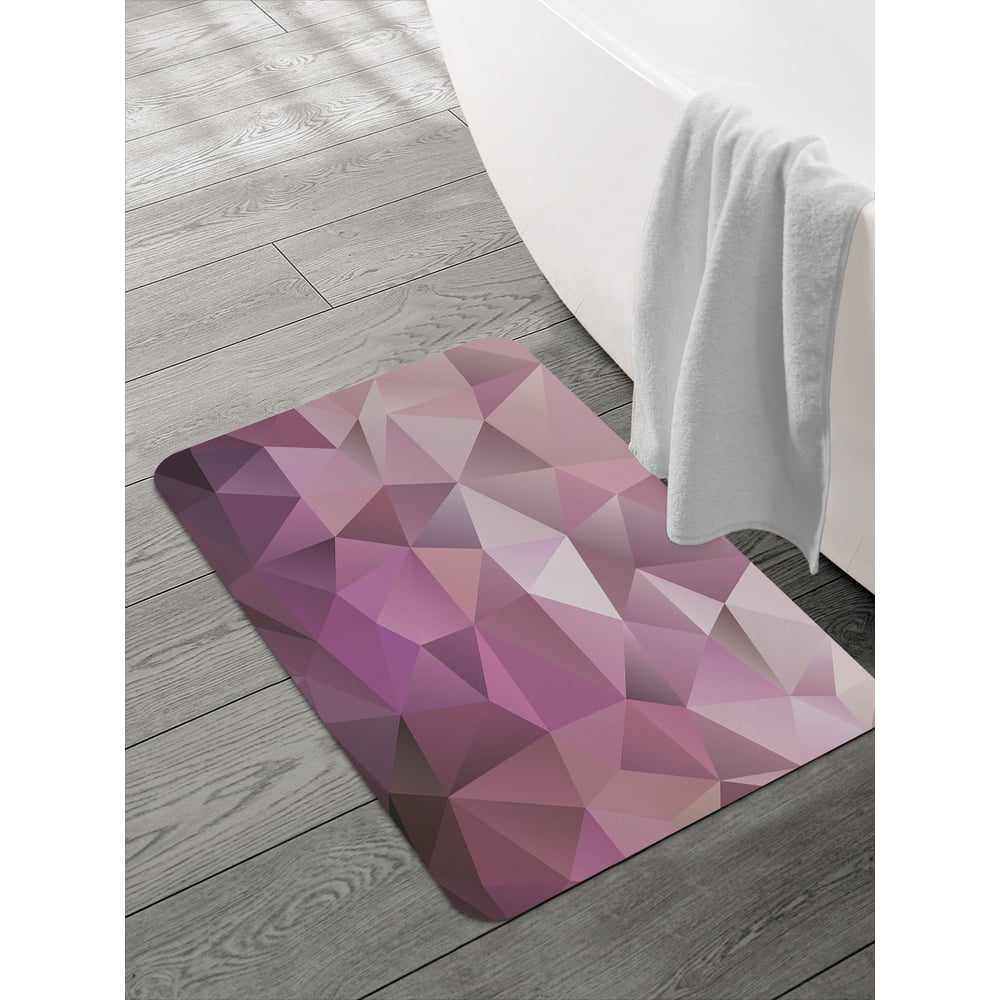 Изображение товара Коврик для ванной JOYARTY Геометрические холмы 58x38 см противоскользящий