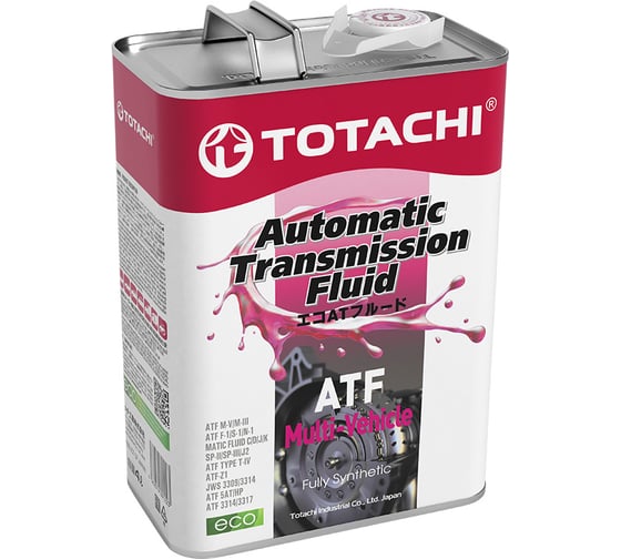Изображение товара Трансмиссионное масло TOTACHI ATF MULTI-VEHICLE 4л 20604