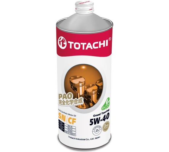 Изображение товара Моторное масло TOTACHI Grand Touring Fully Synthetic SN/CF, 5W-40, 1 л 11901