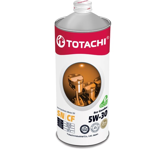 Изображение товара Моторное масло TOTACHI Eco Gasoline Semi-Synthetic SN/CF 5W-30 1л 10801