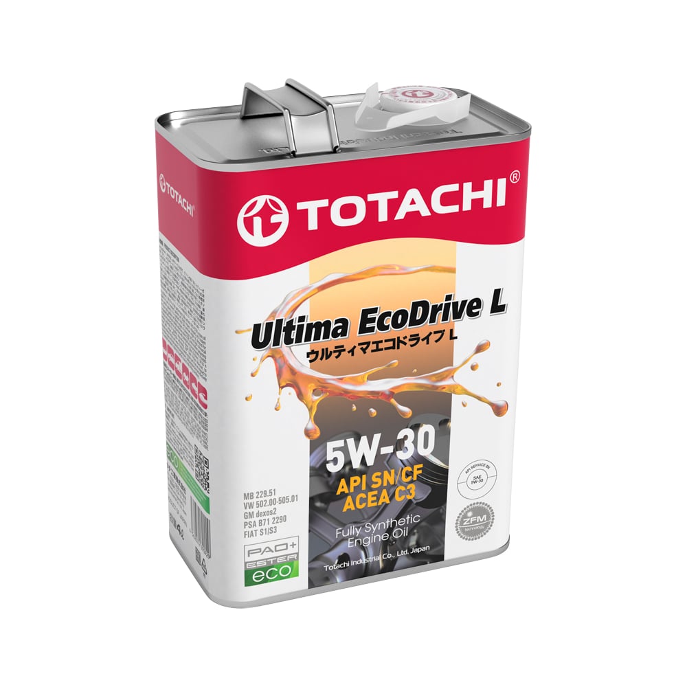 Моторное масло Totachi 4562374690929 Ultima EcoDrive L Fully Synthetic SN/CF 5W-30 - фото 1