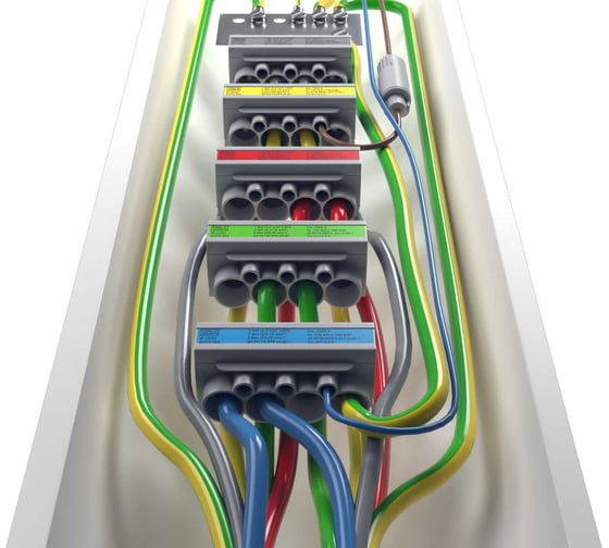Изображение товара Комплект клеммников ГРИНЭНЕРГО КПО-50.4.4 IP23/33 (4 x Al 4x10-50/Cu 4x1.5-35 + Cu 3x1.5-2.5) ge-kpo-50-4-4