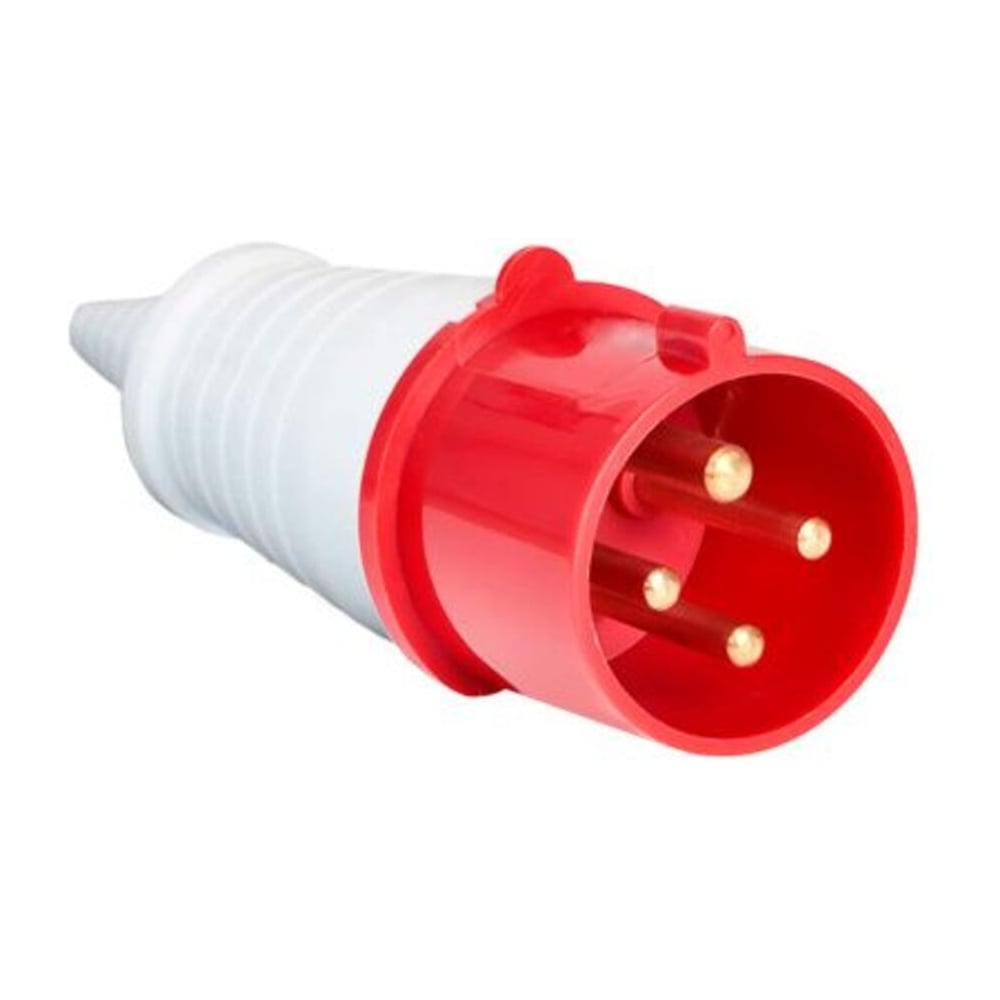 Изображение товара Вилка силовая ЕТР 3Р+РЕ 16А IP44 380В для кабельной установки