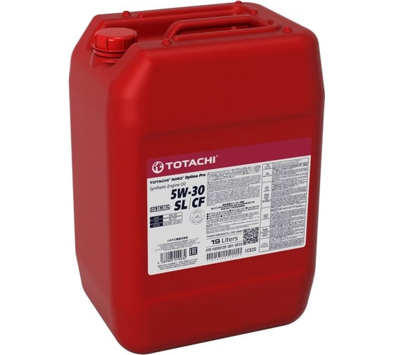 Изображение товара Моторное масло TOTACHI NIRO Optima PRO Synthetic 5W-30, SL/CF, 19 л 1C820