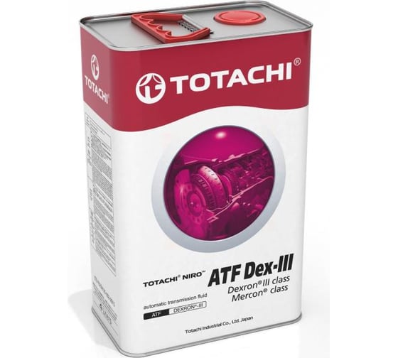 Изображение товара Трансмиссионное масло TOTACHI NIRO ATF DEX III, гидрокрекинг, 4 л 21204