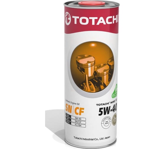 Изображение товара Моторное масло TOTACHI NIRO LV Synthetic SN/CF, 5W-40, 1 л 4589904523533
