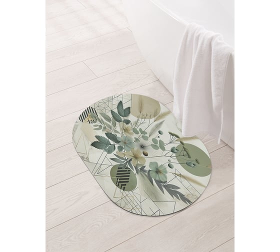 Изображение товара Коврик овальный для ванной и туалета JoyArty "Природа графики" 58x38 см, sbm_sd3516_58x38