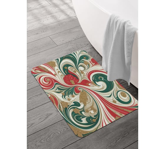 Изображение товара Коврик для ванной и туалета JOYARTY Хаотичные разводы 58x38 см, sbmrec_sd3922_58x38