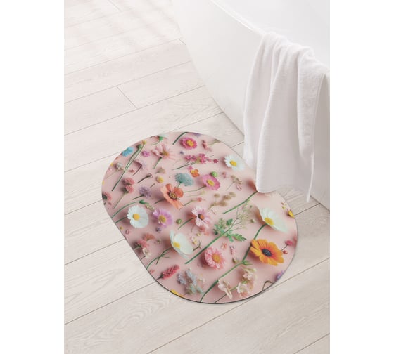 Изображение товара Коврик для ванной и туалета JOYARTY Полевая композиция 58x38 см sbm_430121_58x38