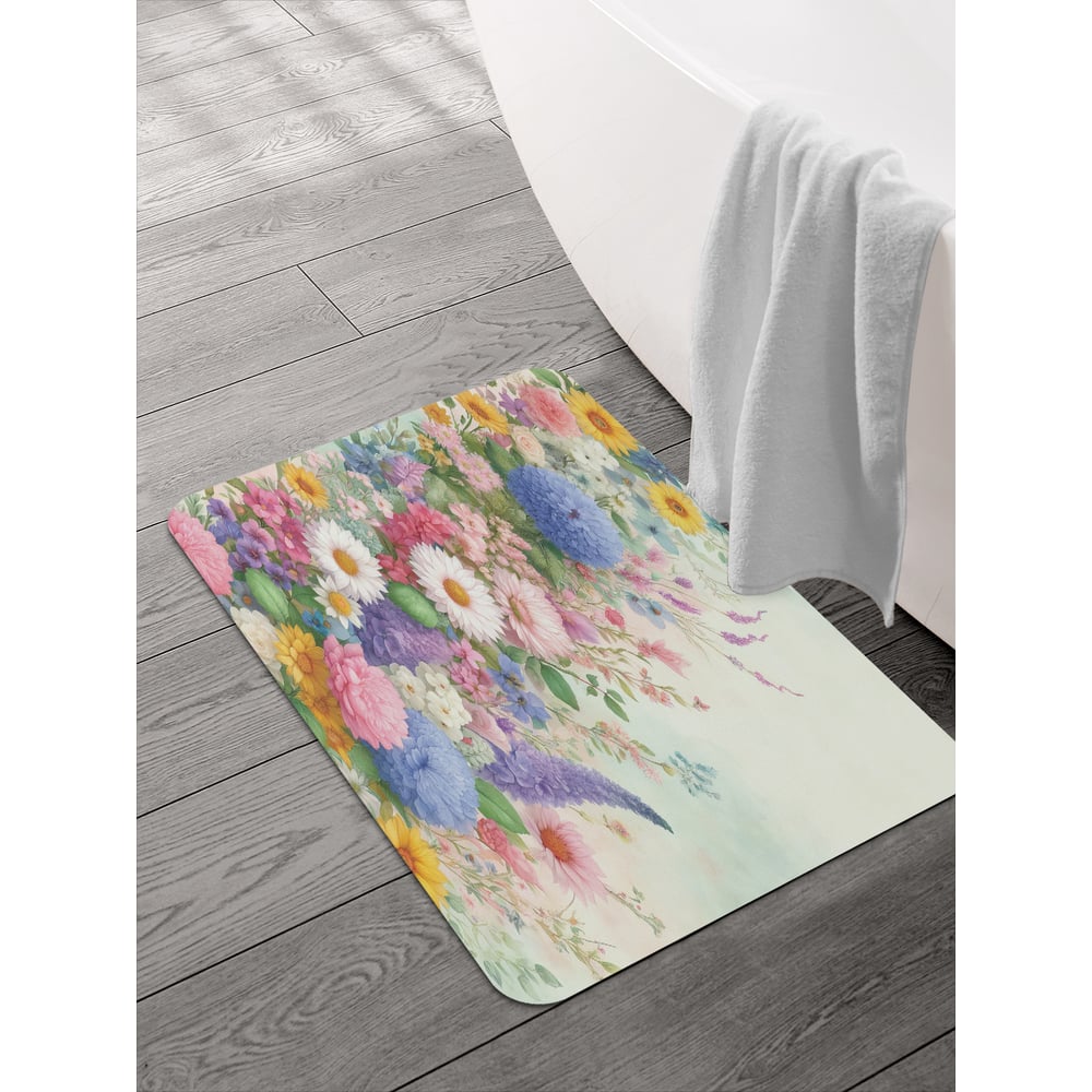 Изображение товара Коврик для ванной и туалета JOYARTY 58x38 см с противоскользящим покрытием