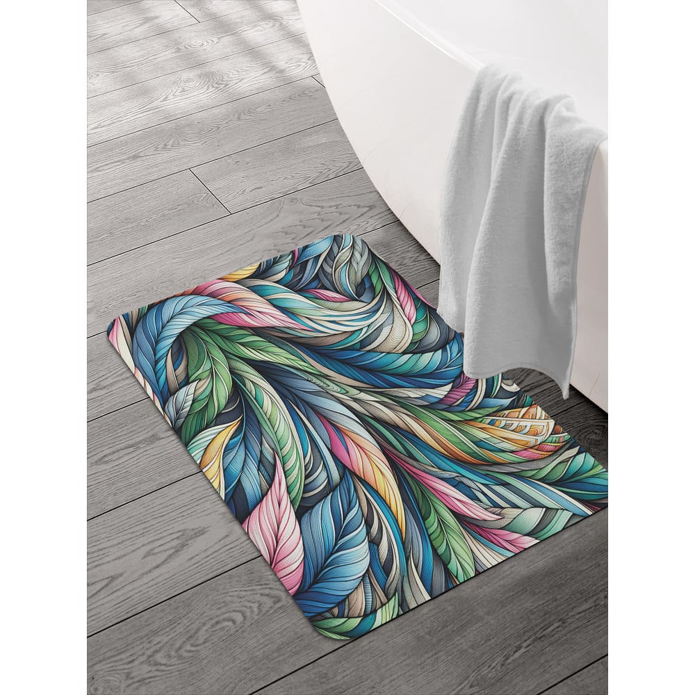 Изображение товара Коврик для ванной JOYARTY Яркие листья 58x38 см