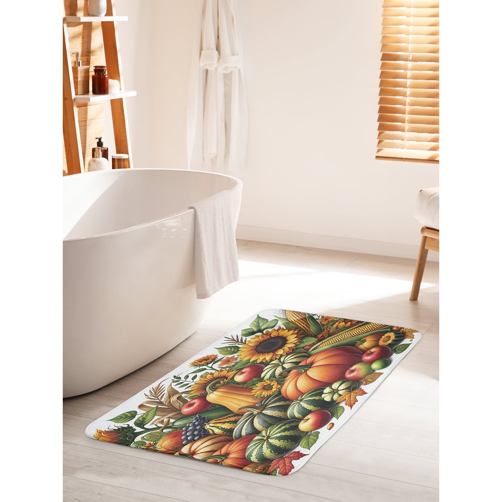 Изображение товара Коврик для ванной комнаты и туалета противоскользящий JoyArty Фруктовая поляна 60x100 см