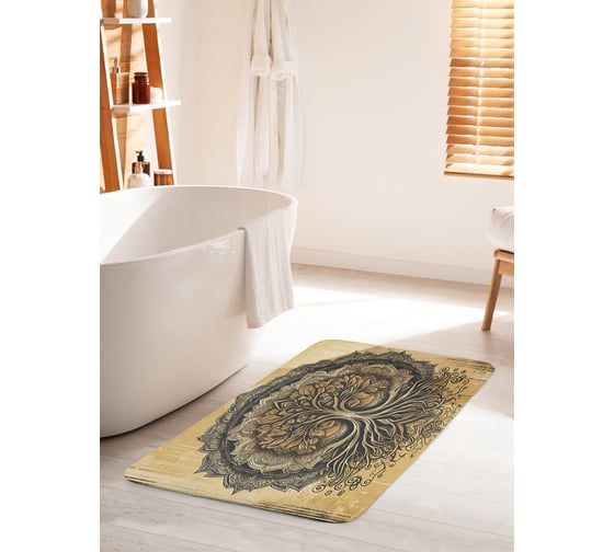 Изображение товара Коврик для ванной комнаты и туалета противоскользящий JoyArty "Дерево жизни" 60x100 см bath_sd3506_60x100