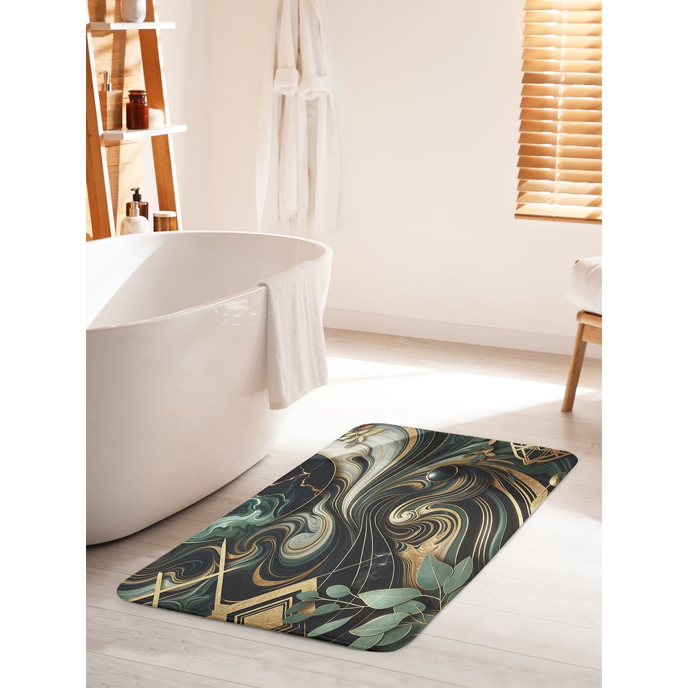 Изображение товара Коврик для ванной комнаты и туалета противоскользящий Мрамор 60x100 см JoyArty