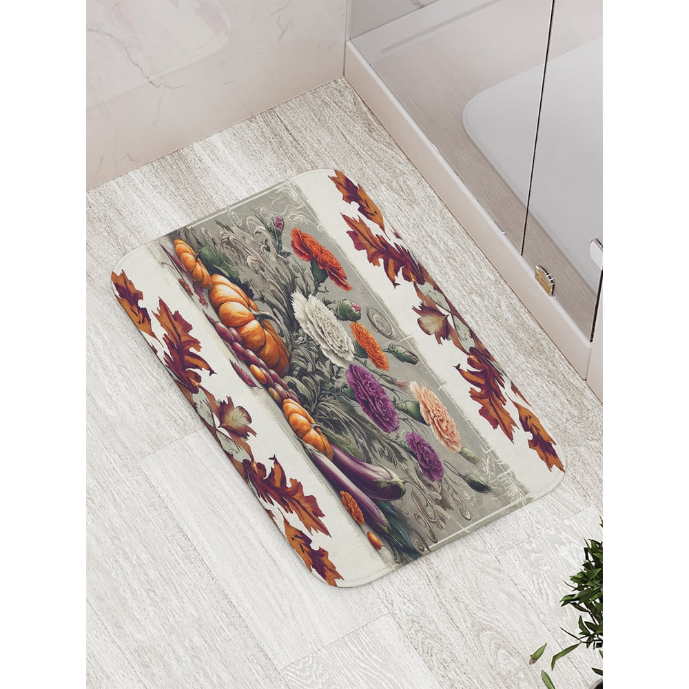Изображение товара Коврик для ванной комнаты и туалета противоскользящий JoyArty "Осенние мотивы" 52x77 см bath_sd3429