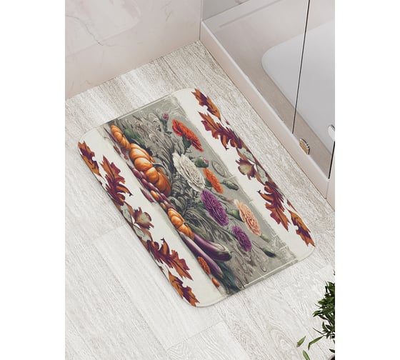 Изображение товара Коврик для ванной комнаты и туалета противоскользящий JoyArty "Осенние мотивы" 52x77 см bath_sd3429